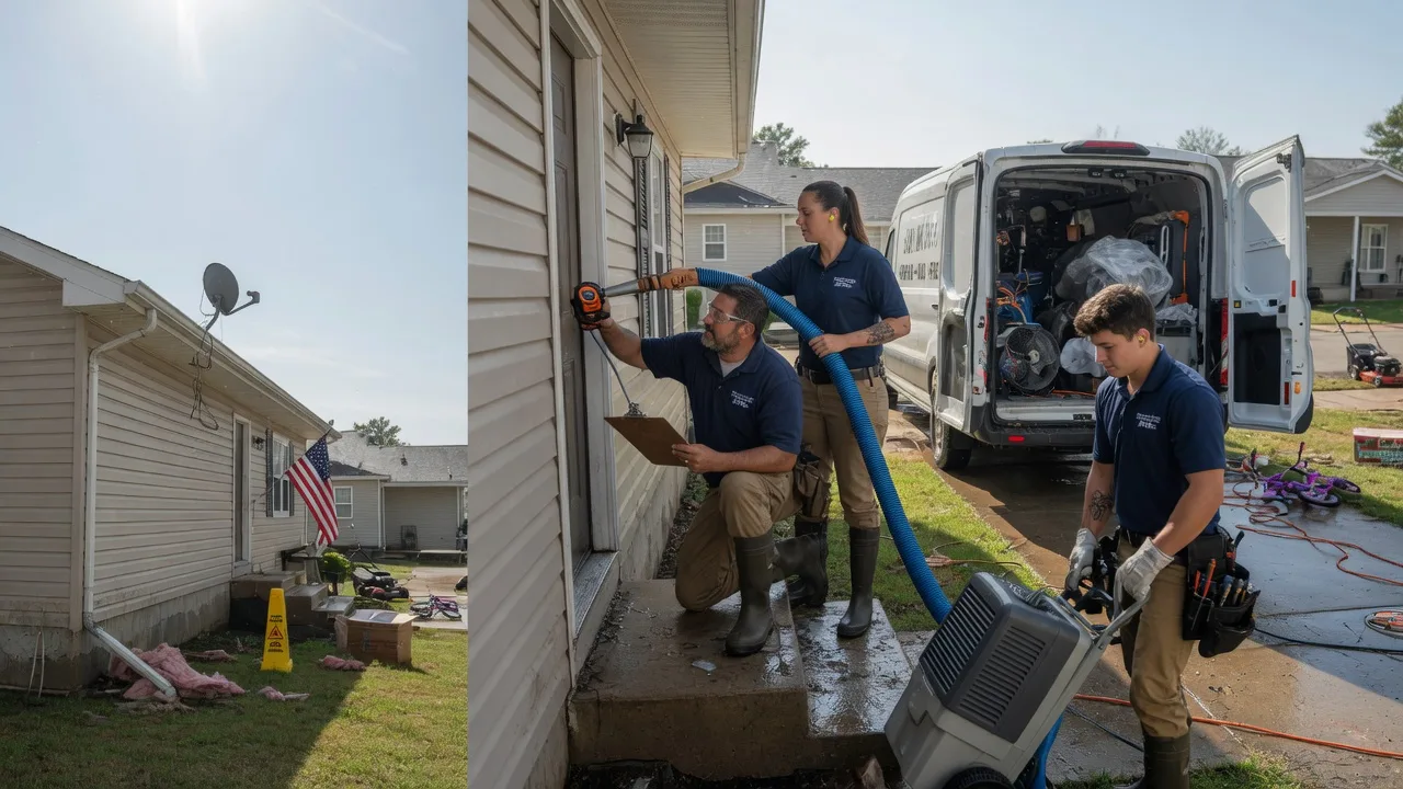 Ceiling Water Damage Restoration in Des Moines, IA near me